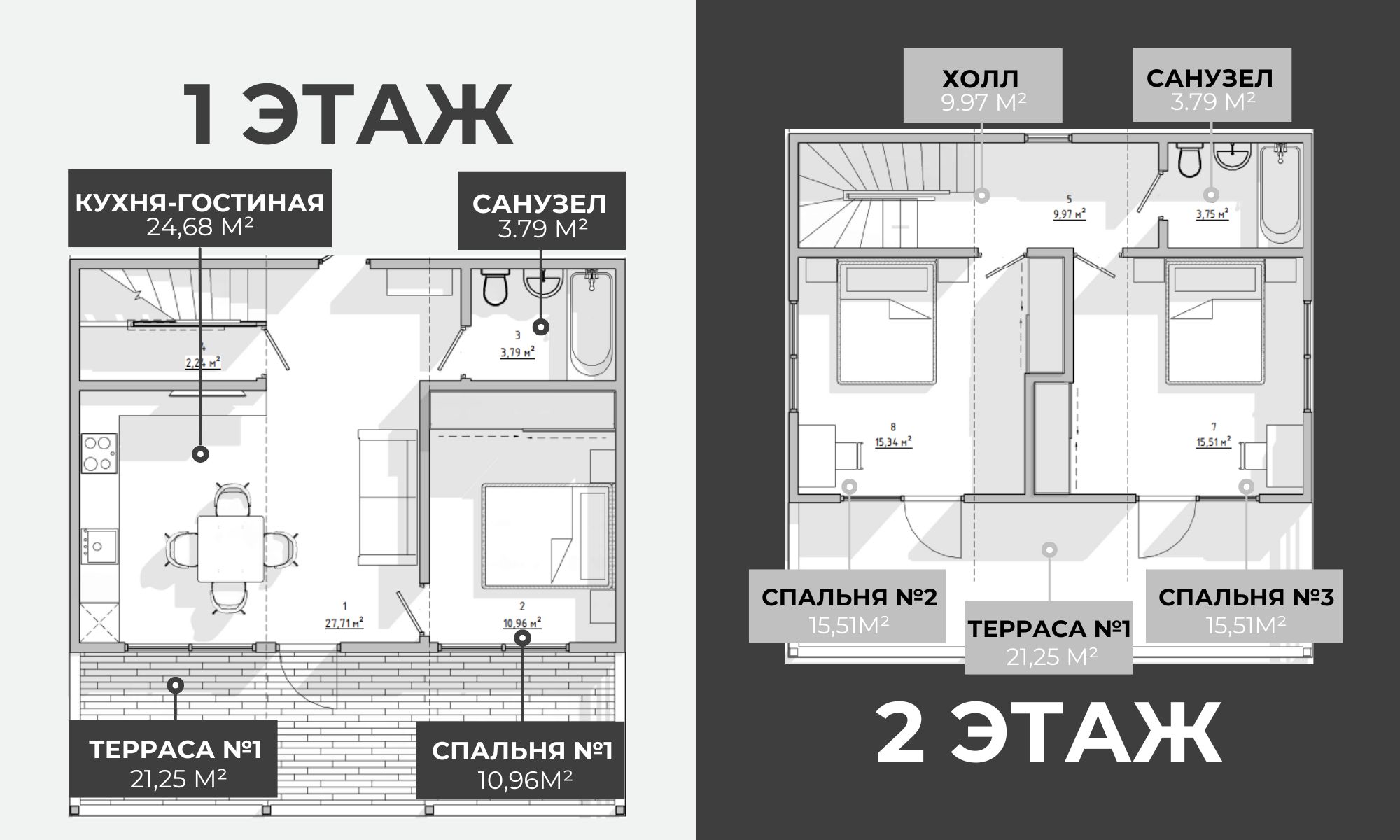 КАРКАСНЫЙ ДОМ DOUBLE COMFORT ПЛАНИРОВКА