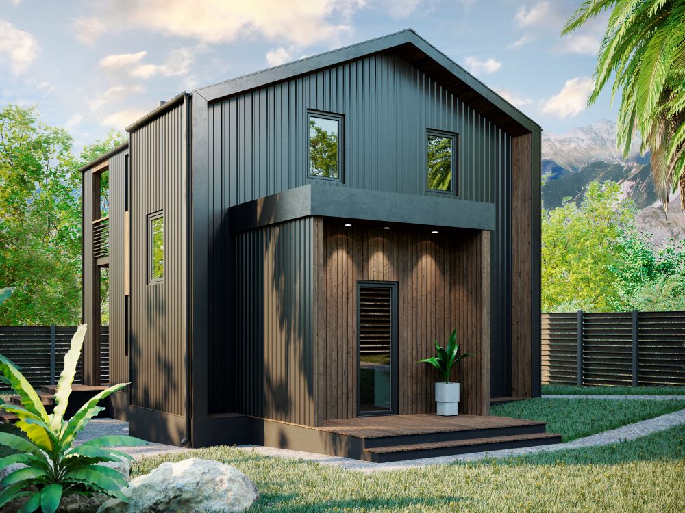 рендер каркасного дома Barn house барн хаус