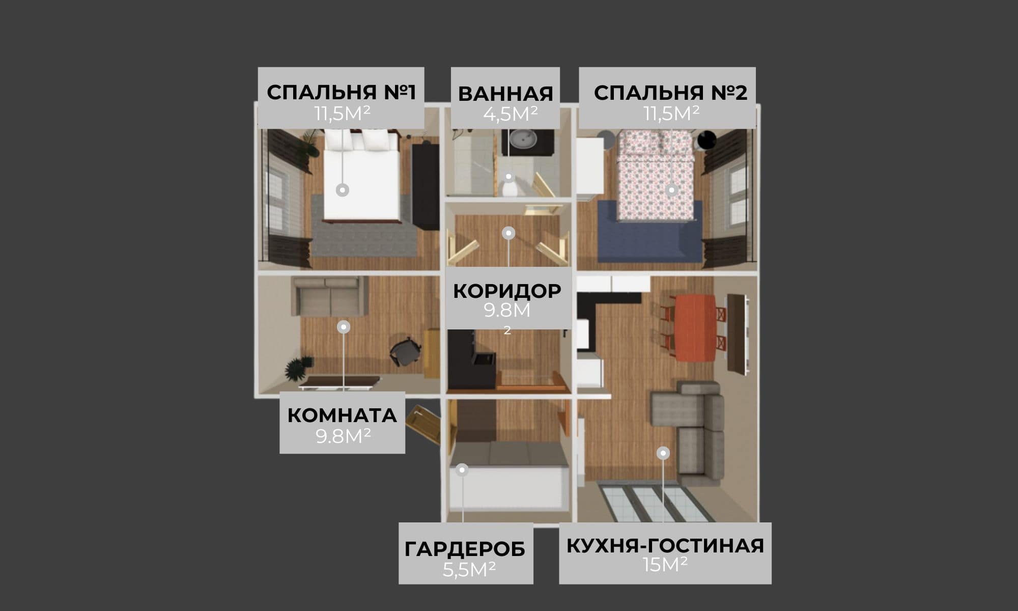 планировка каркасного дома family