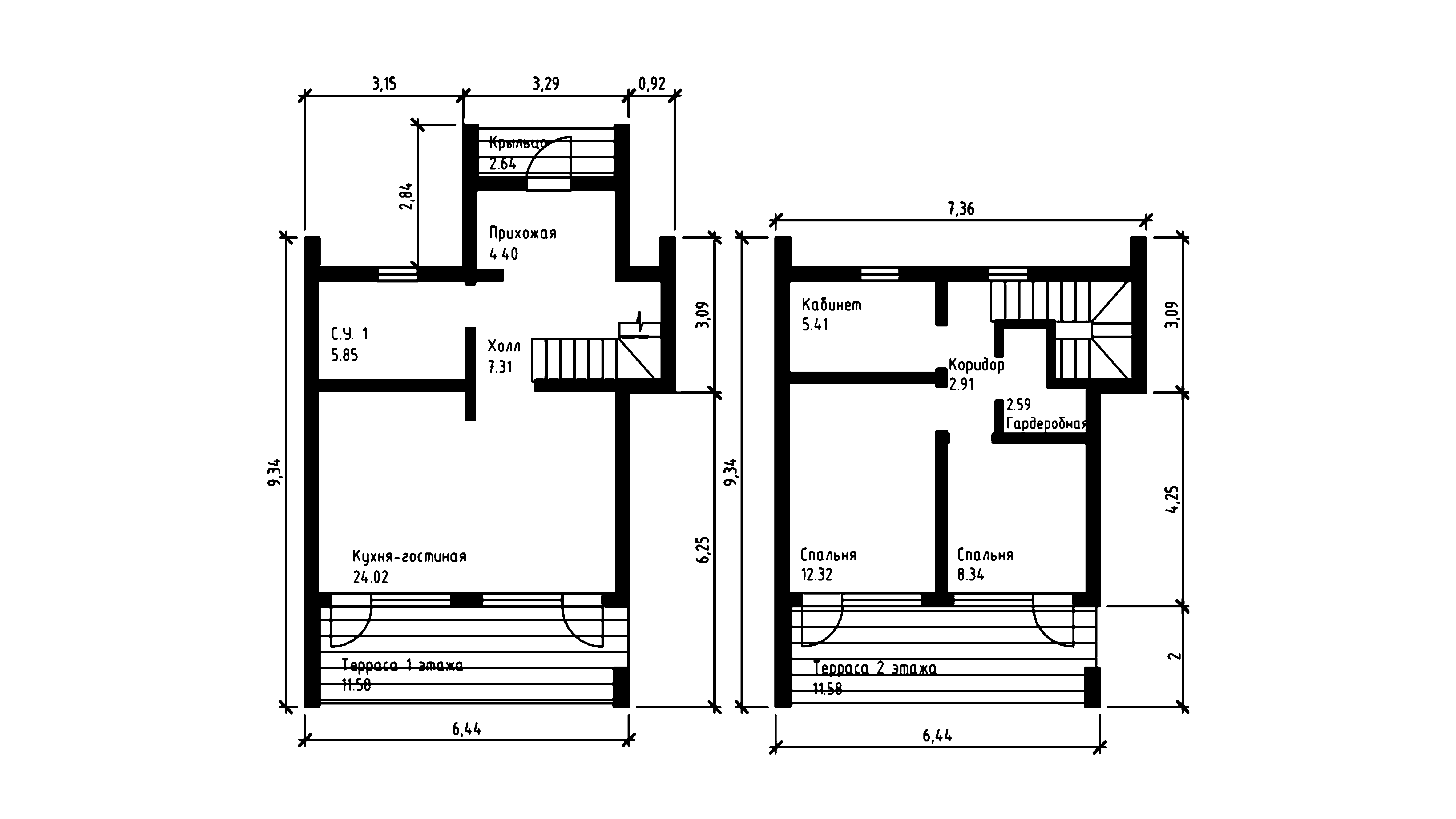 планировка каркасного дома Barn house барн хаус