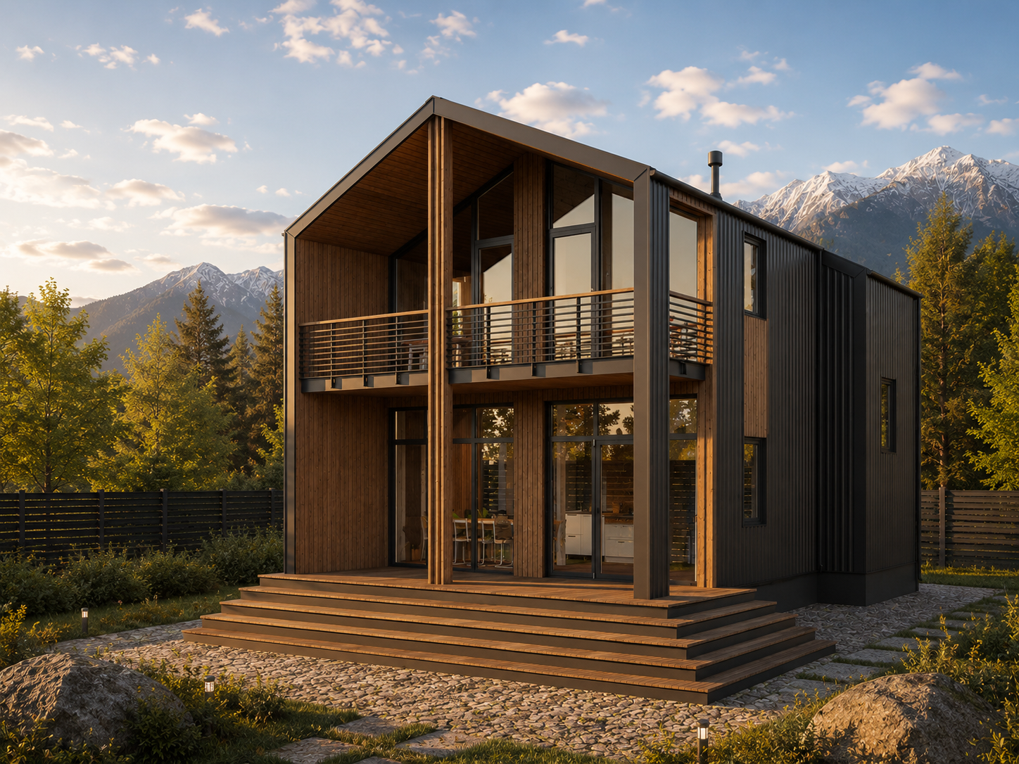 планировка каркасного дома Barn house барн хаус
