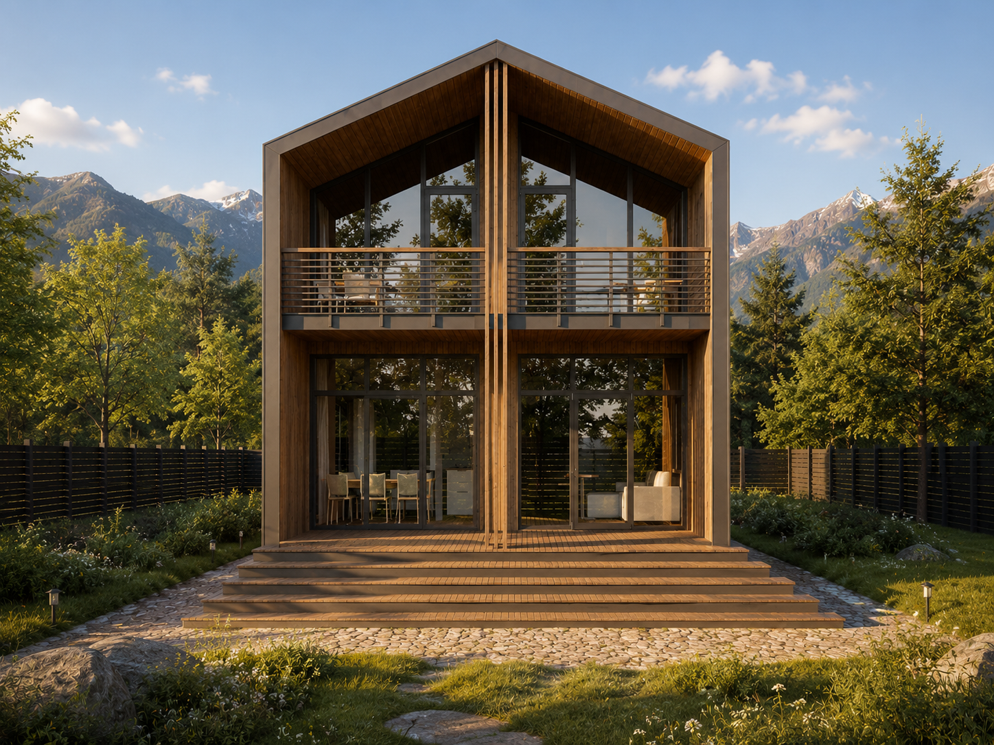 планировка каркасного дома Barn house барн хаус